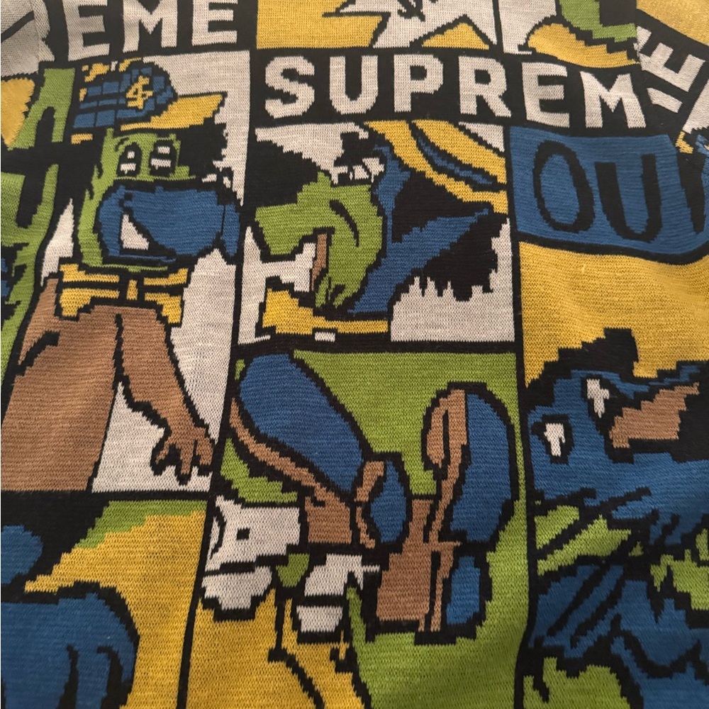 Supreme Multicolor Graphic Sweater - Picture 3 of 4